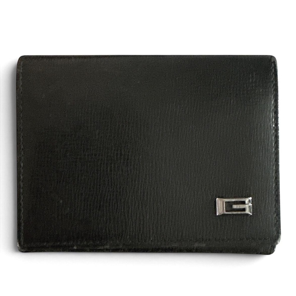 Gucci Vintage Leather Bifold Card Holder  Wallet